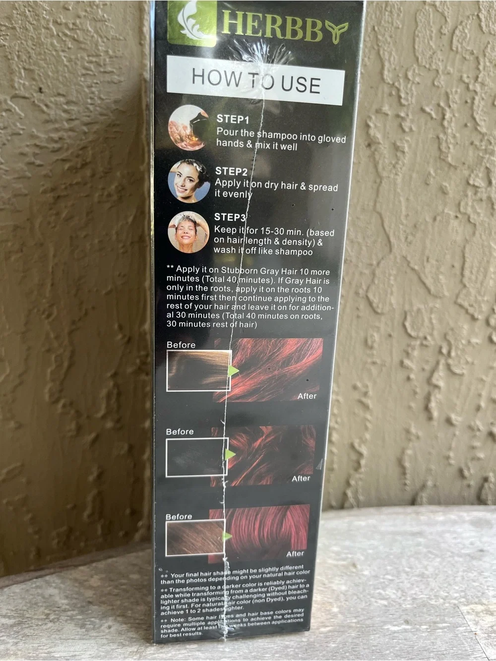 Wine Red Herbal Color Shampoo - Vibrant Wine Red